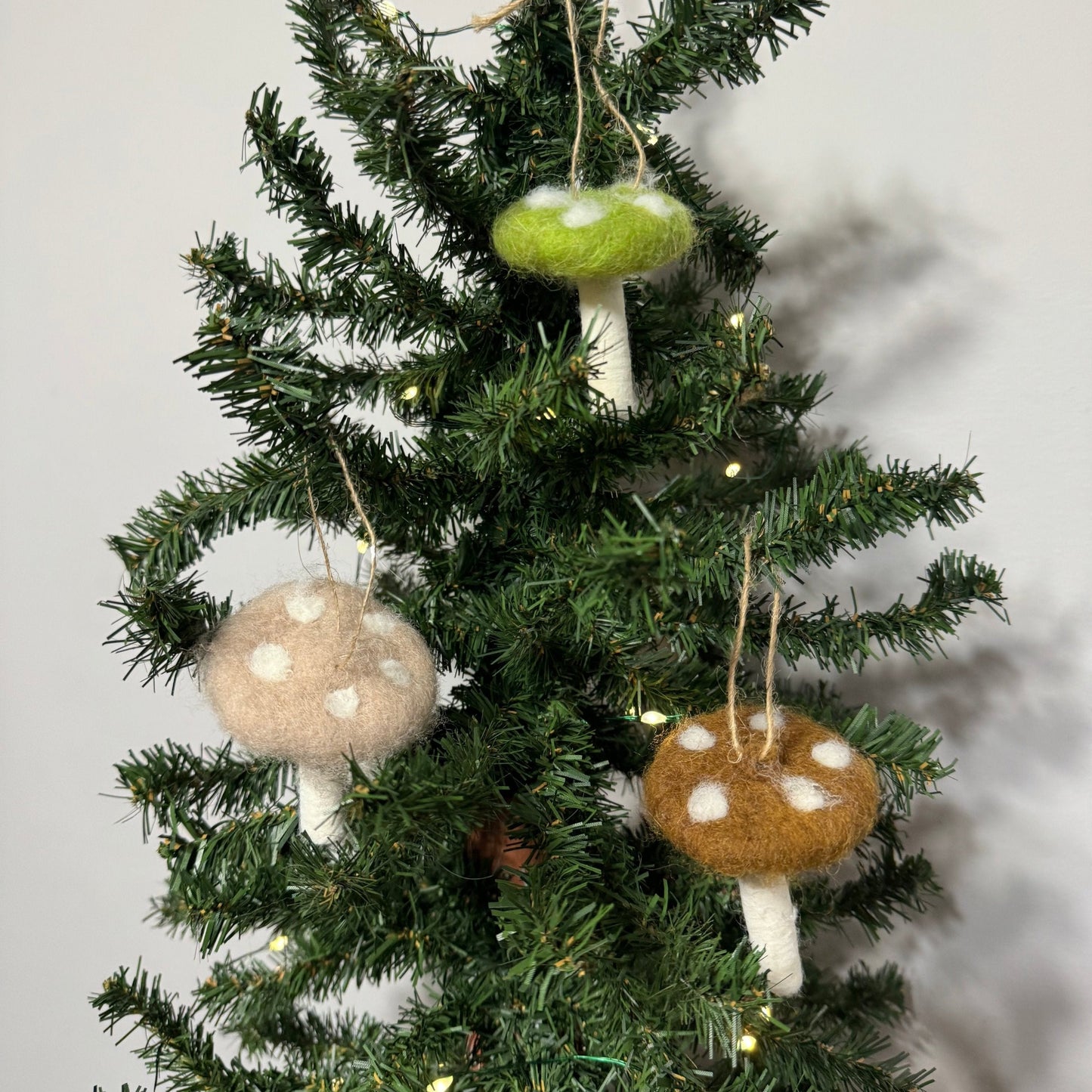 Wool Mushroom Ornament
