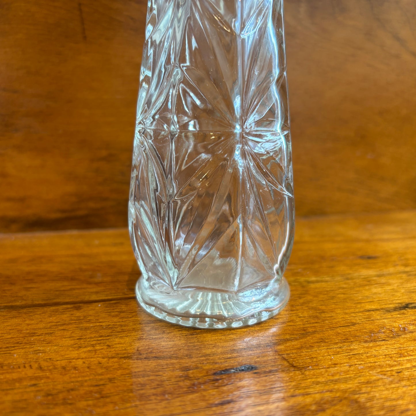 Vintage Geometric Glass Vase
