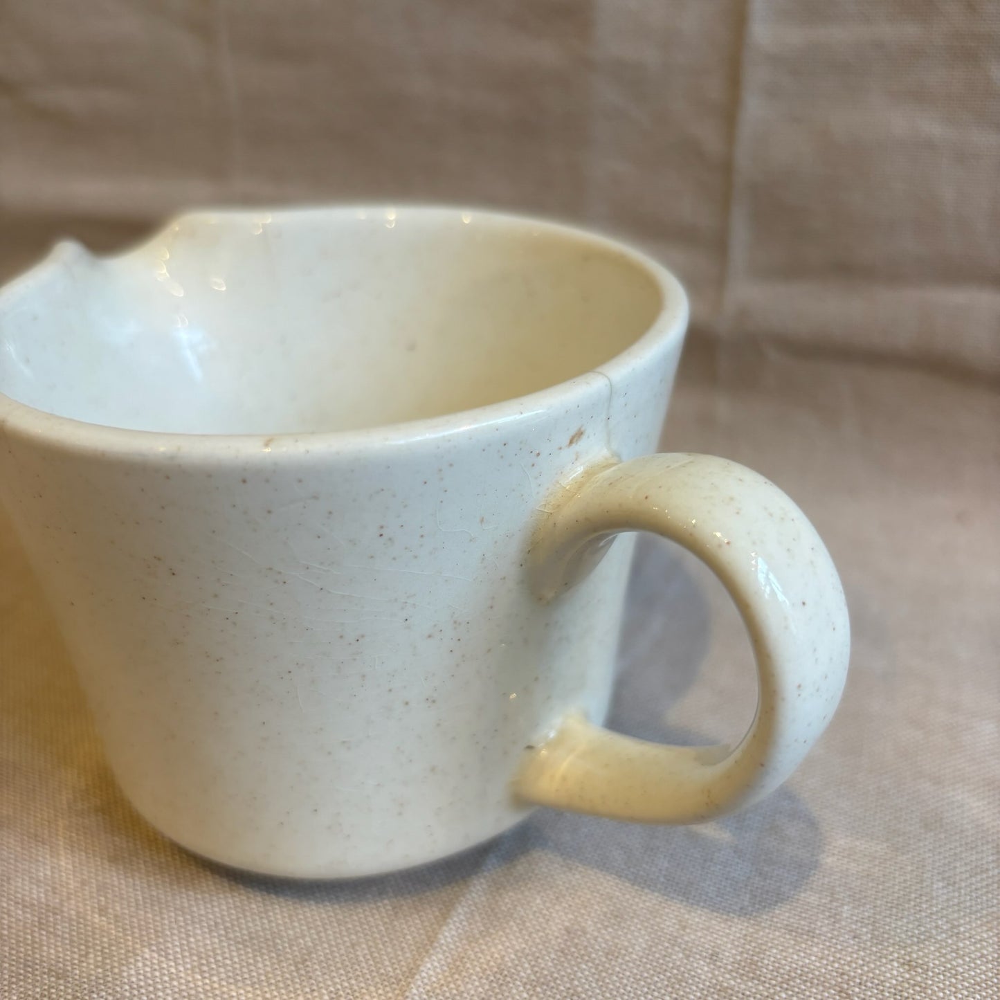 Vintage Creamer - Cream w/ Brown Speckles