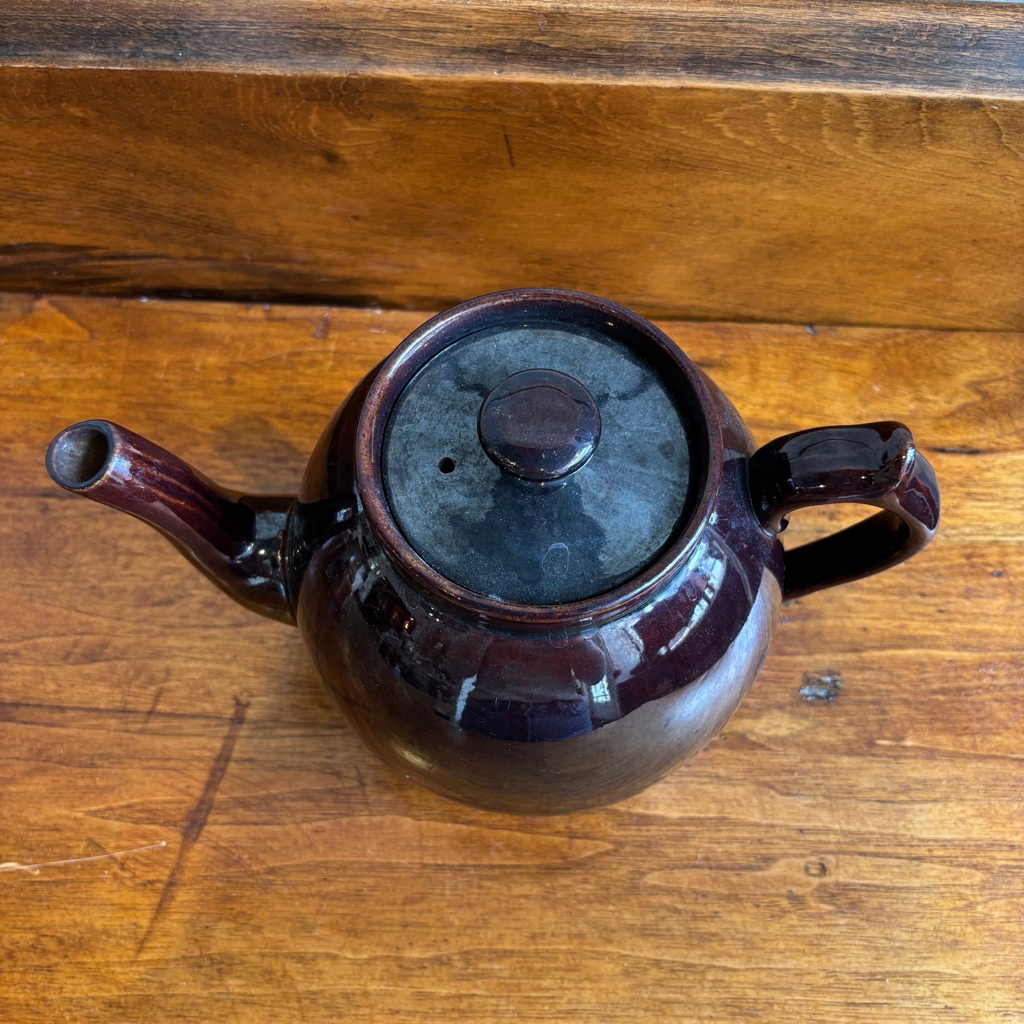 Vintage Brown Tea Pot - LG