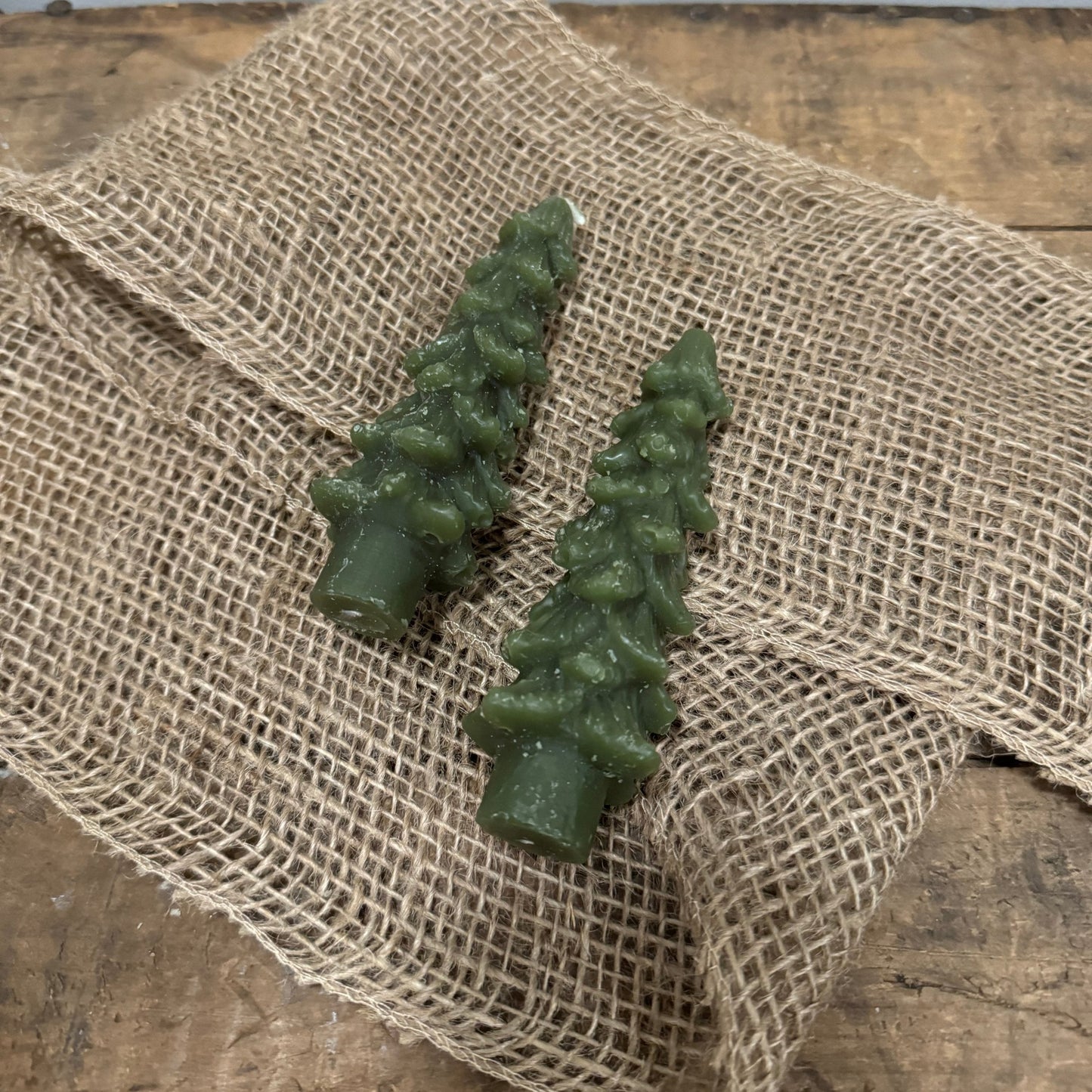 5"H Unscented Tree Shaped Taper Candles