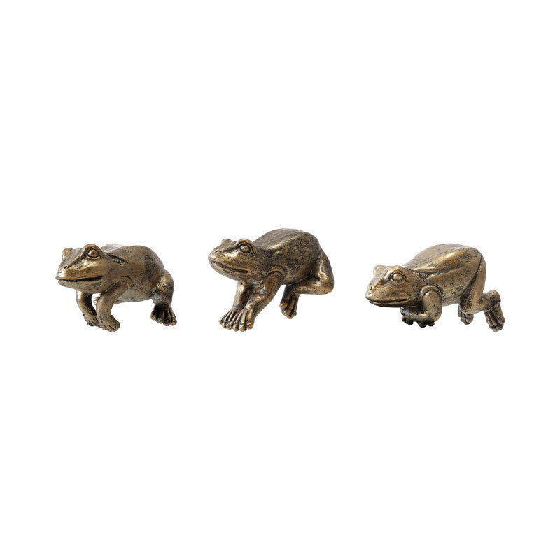 Frog Pot Hanger - Distressed Gold