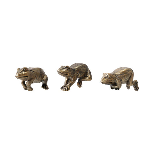 Frog Pot Hanger - Distressed Gold
