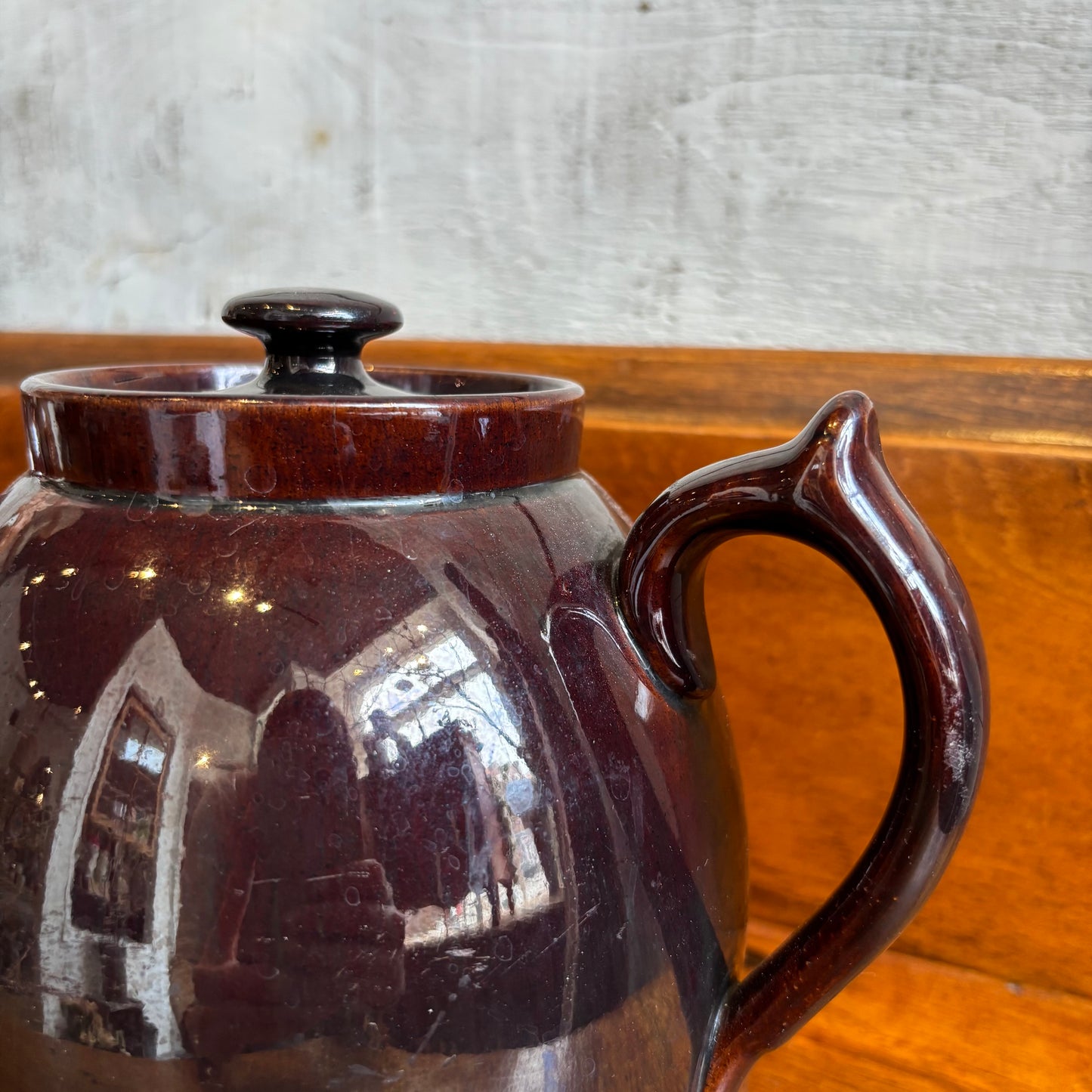 Vintage Brown Tea Pot - LG
