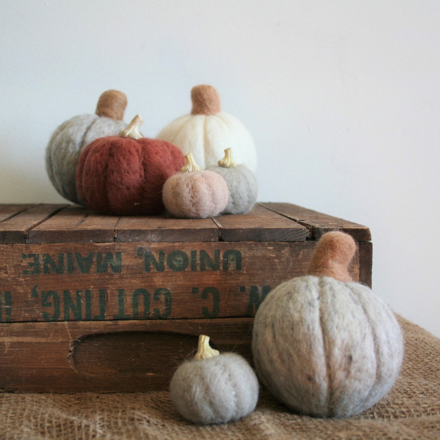Wool Felt Pumpkin - small