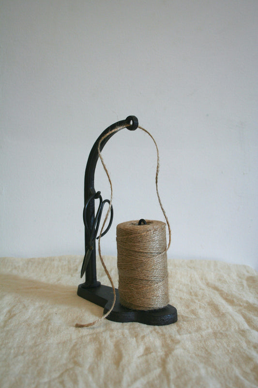 Twine Holder with Scissors - Cast Iron