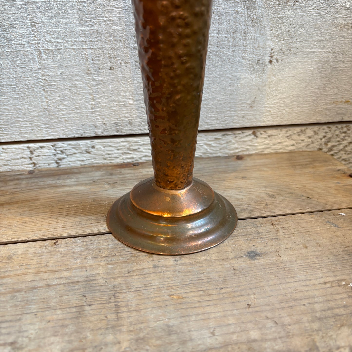 Vintage Hand Hammered Copper Vase