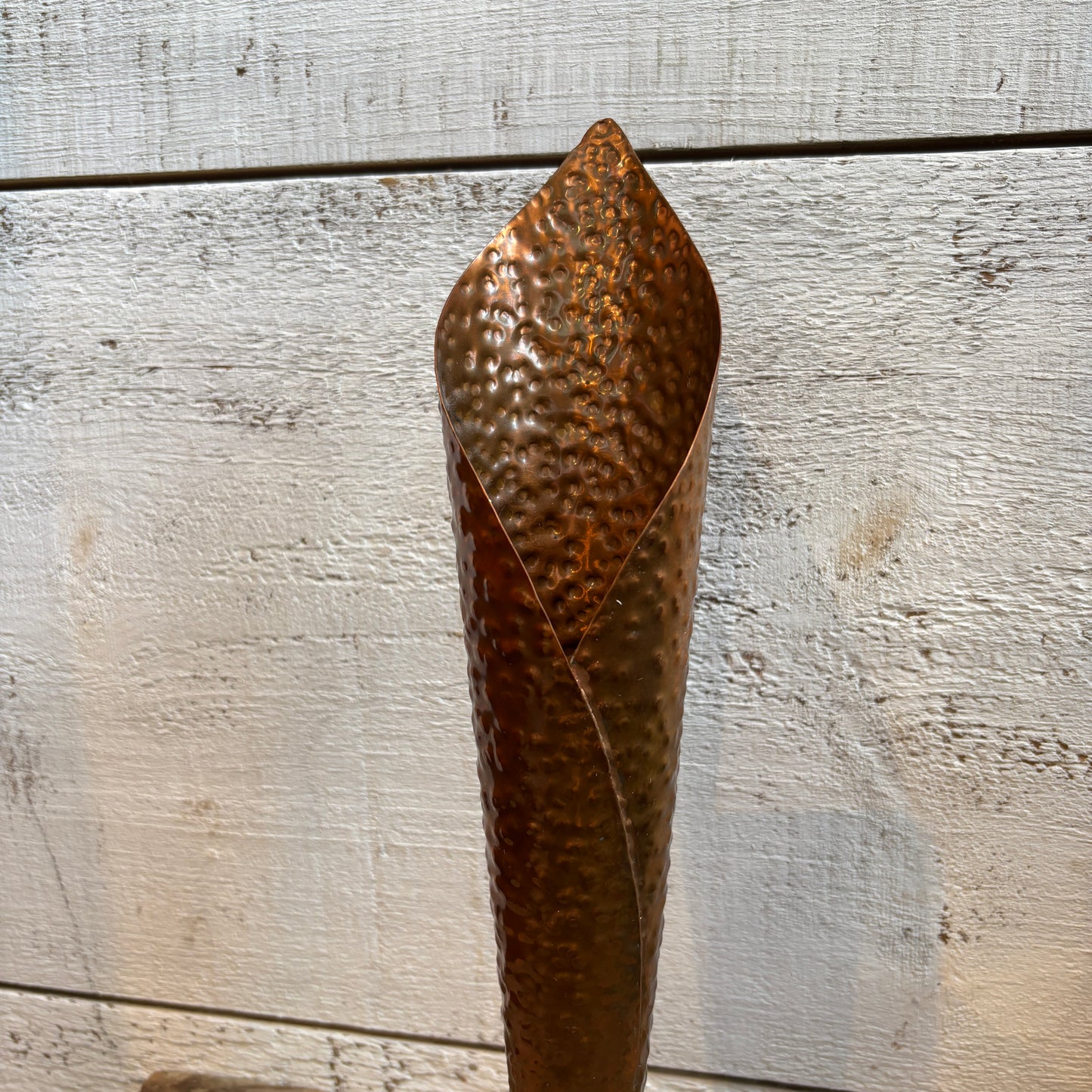 Vintage Hand Hammered Copper Vase