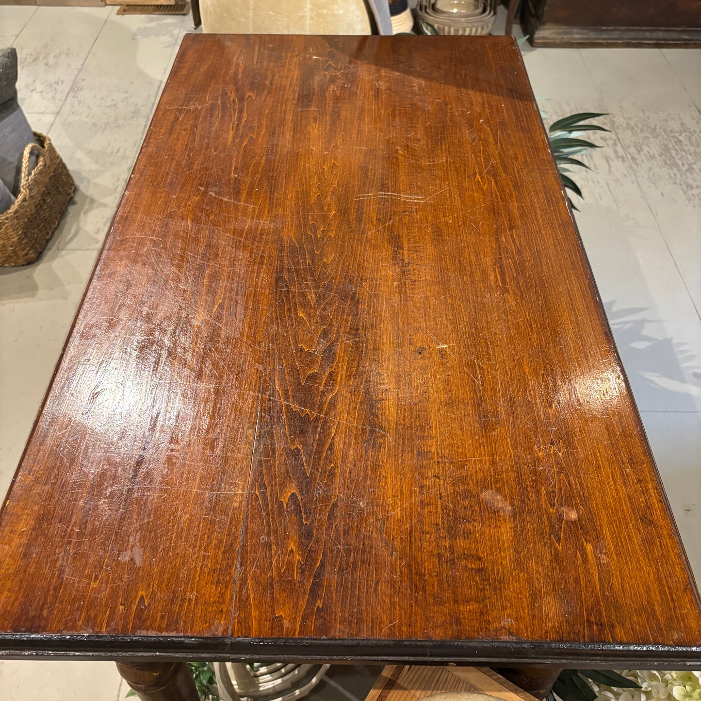 Vintage Wooden Table w/Two Drawers