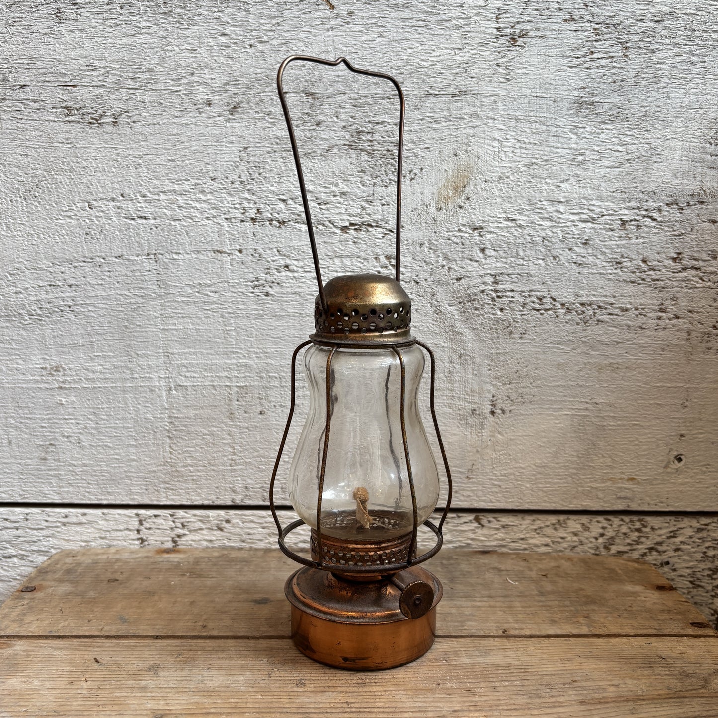 Vintage HILCO British Empire Copper Oil Lantern