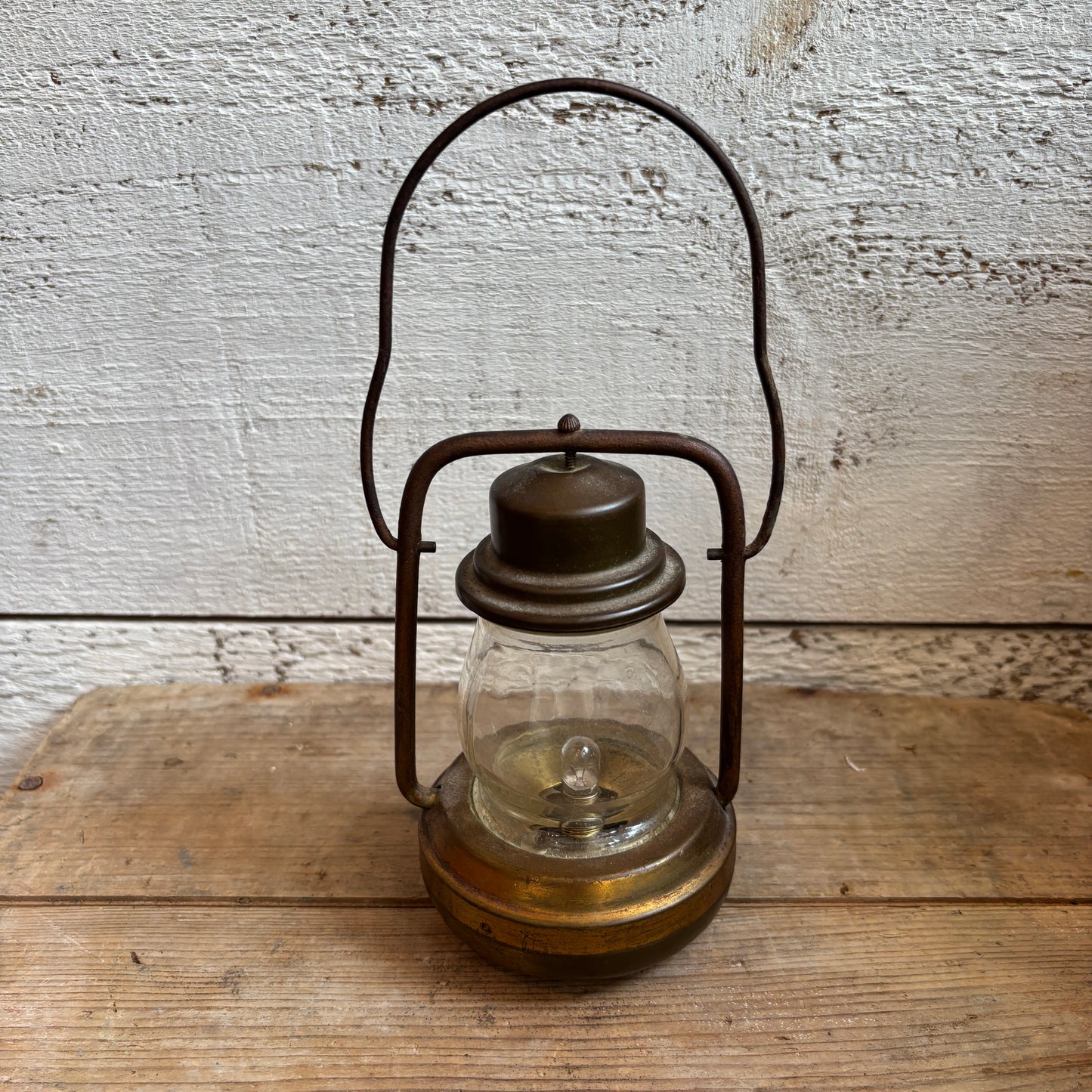 Vintage Brass Chase Skater Lantern