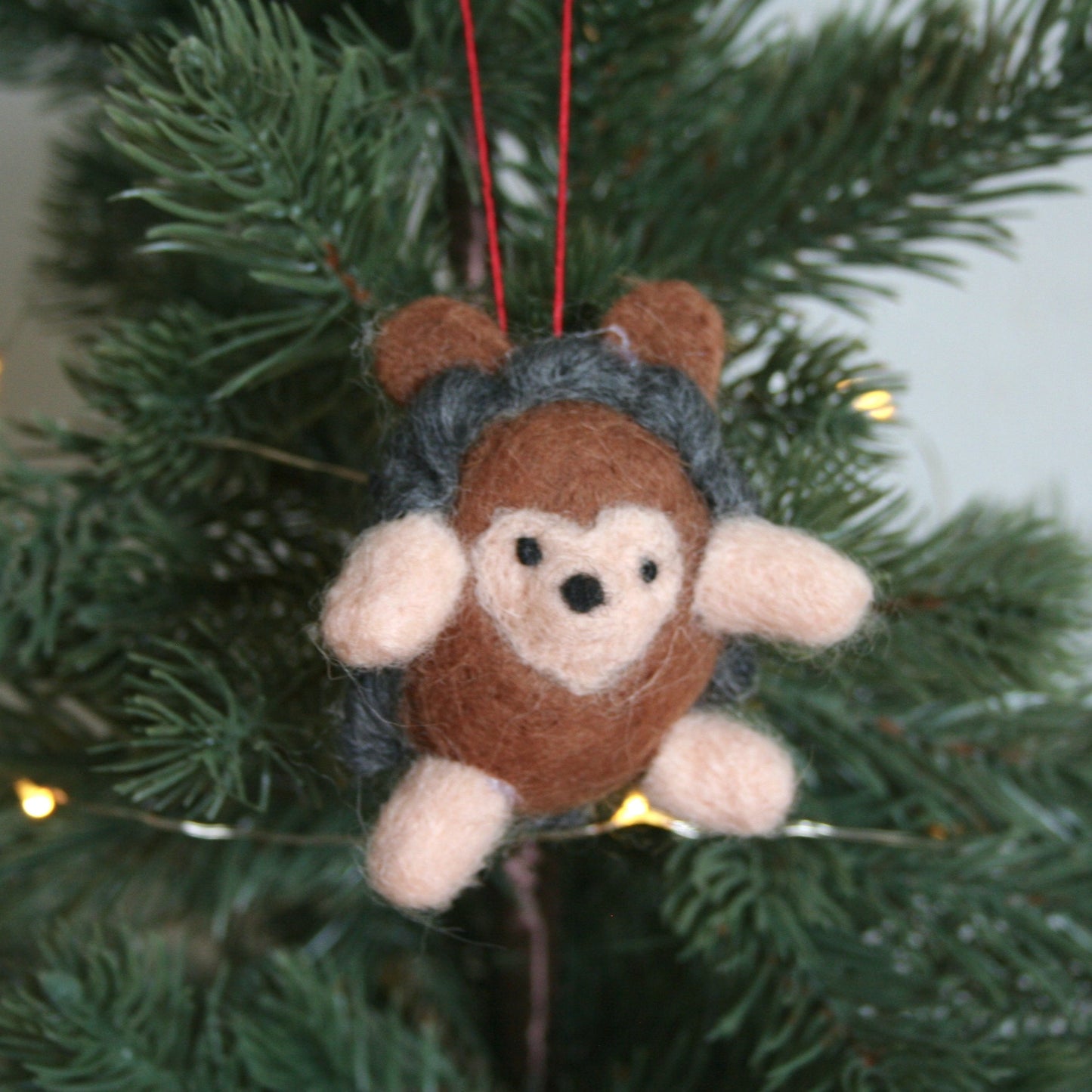 Felt Hedgehog Ornament