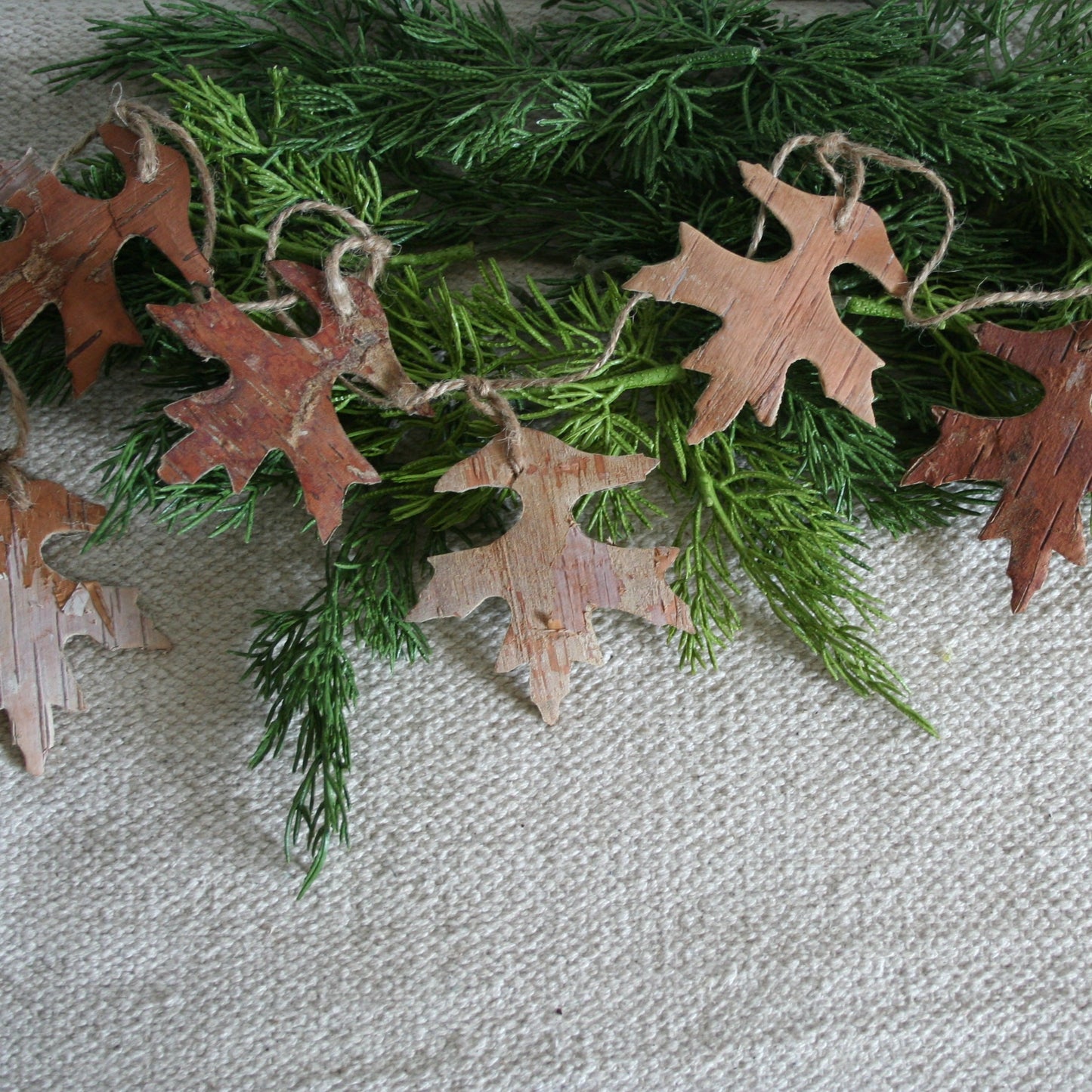 Birch Bark Leaf Garland
