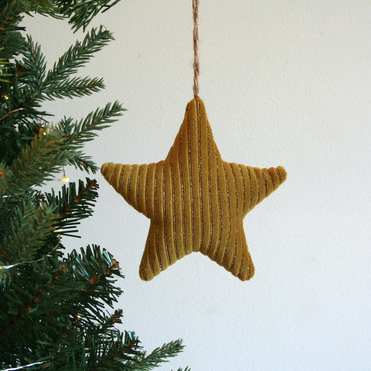 Corduroy Star Ornament