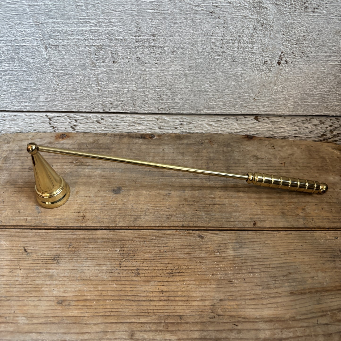 Vintage Polished Brass Candle Snuffer