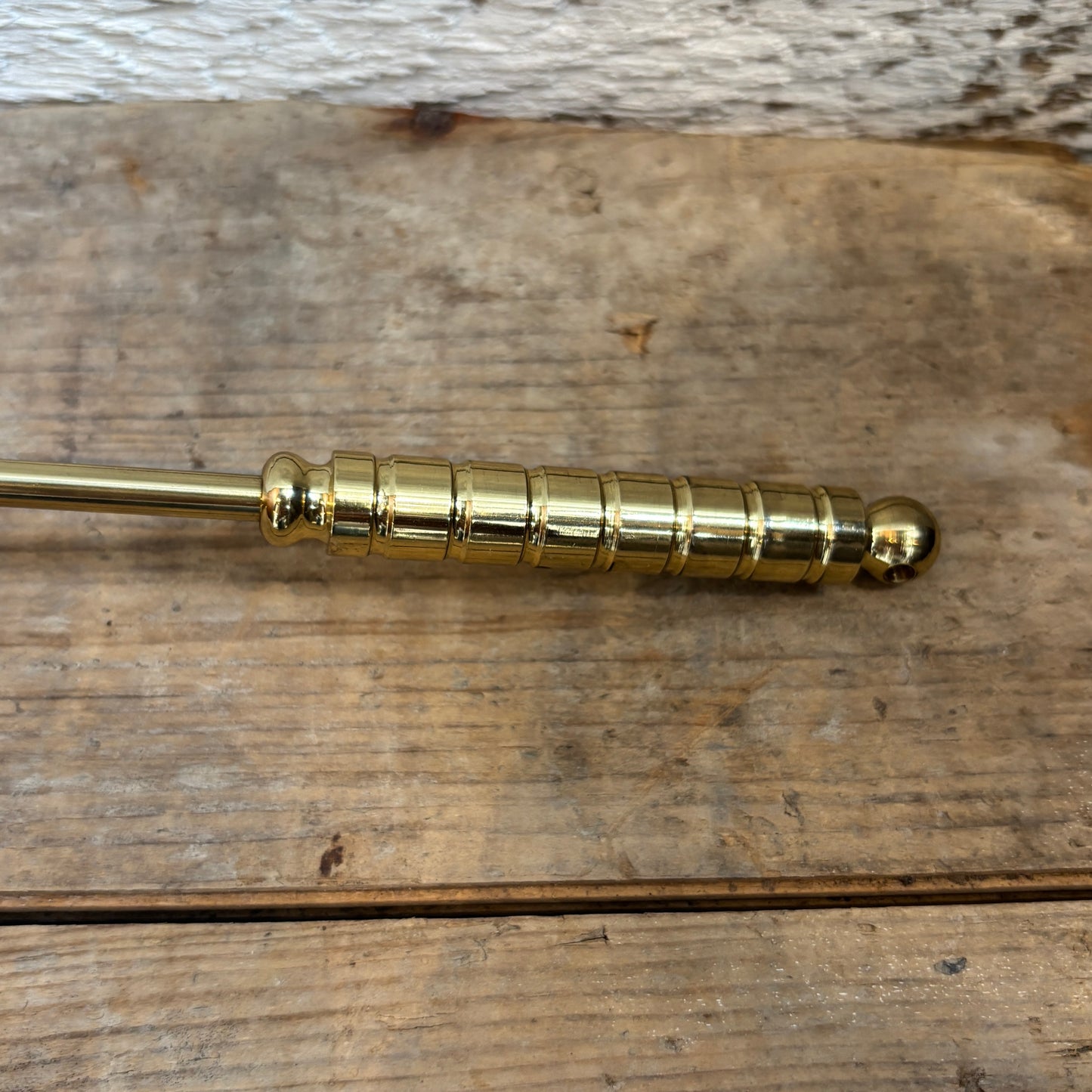 Vintage Polished Brass Candle Snuffer
