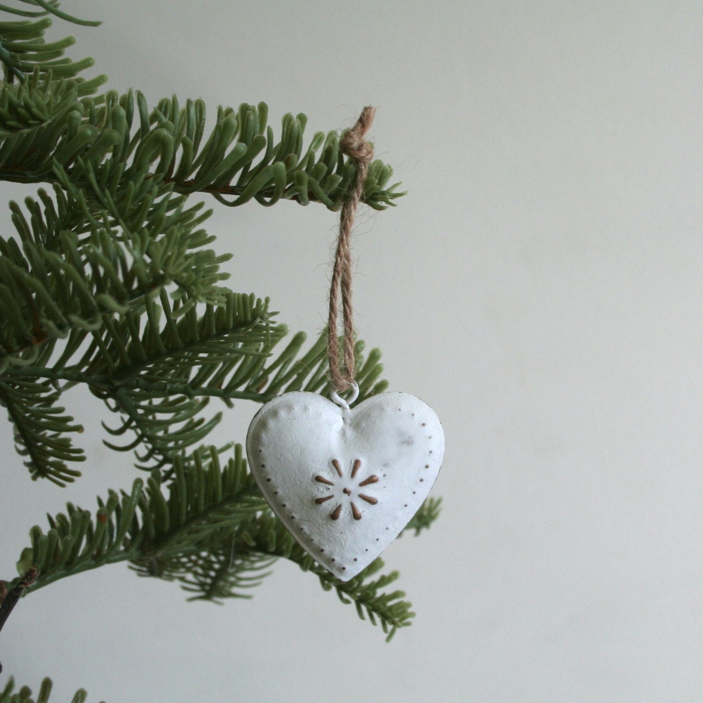 Ornament - Mini Tree, Heart, Star - White