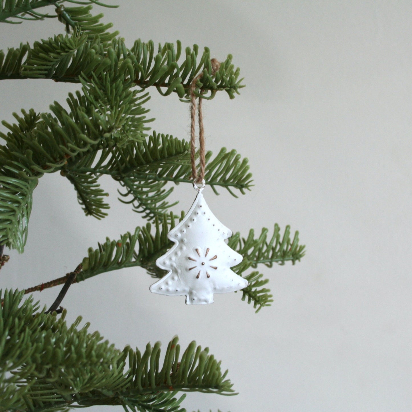 Ornament - Mini Tree, Heart, Star - White