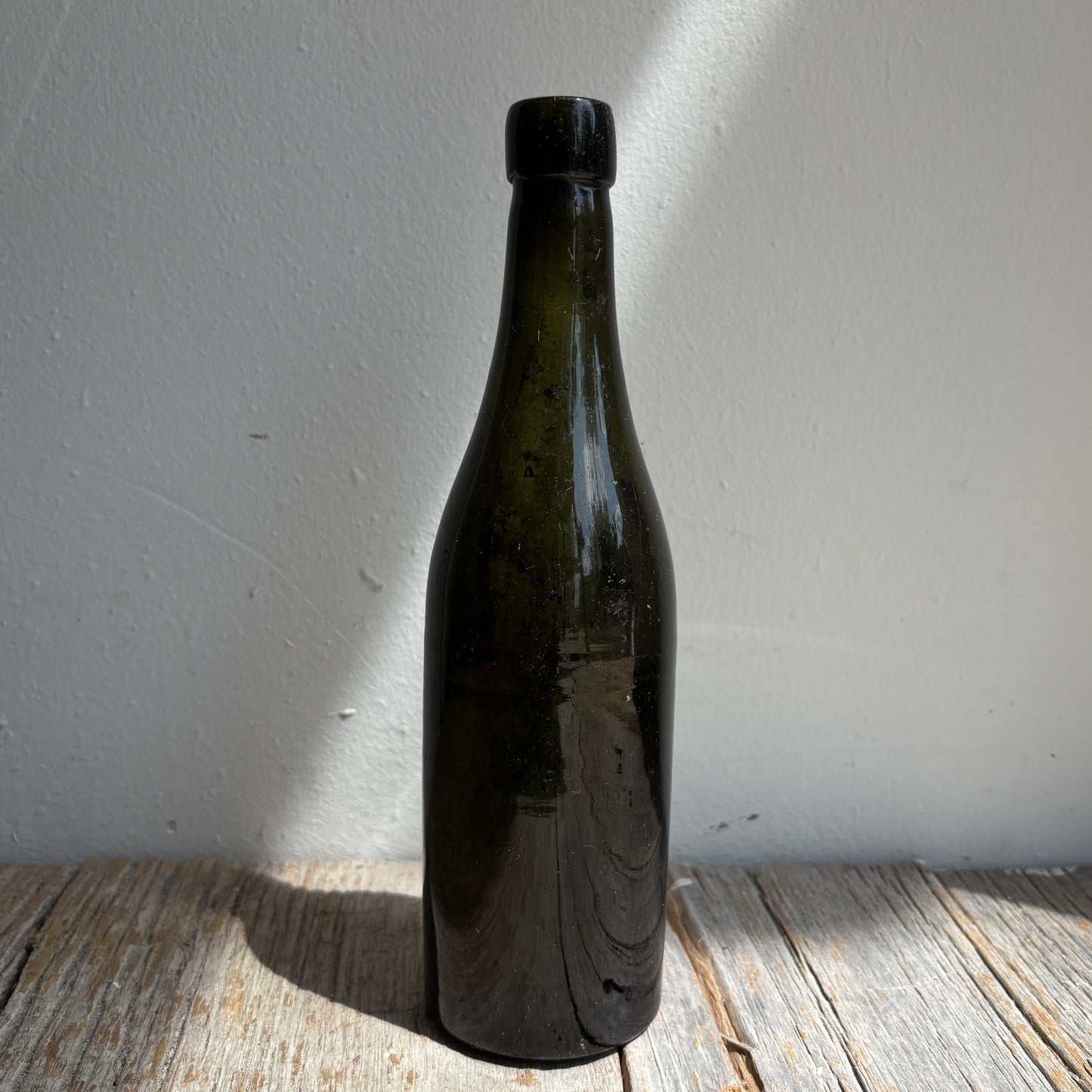 Vintage Dark Green Glass Bottle
