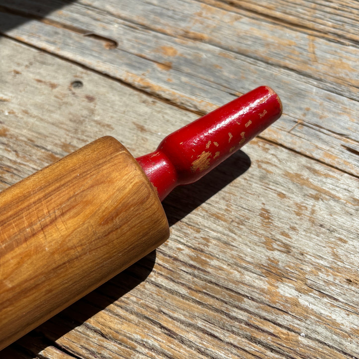 Vintage Baribo Maid Rolling Pin w/Red Handles - Assorted