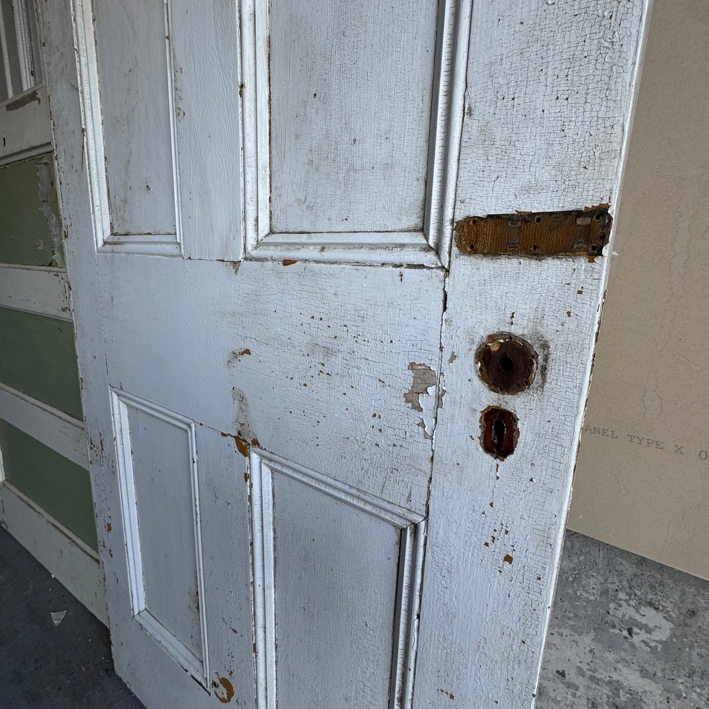 Antique White Farmhouse Door