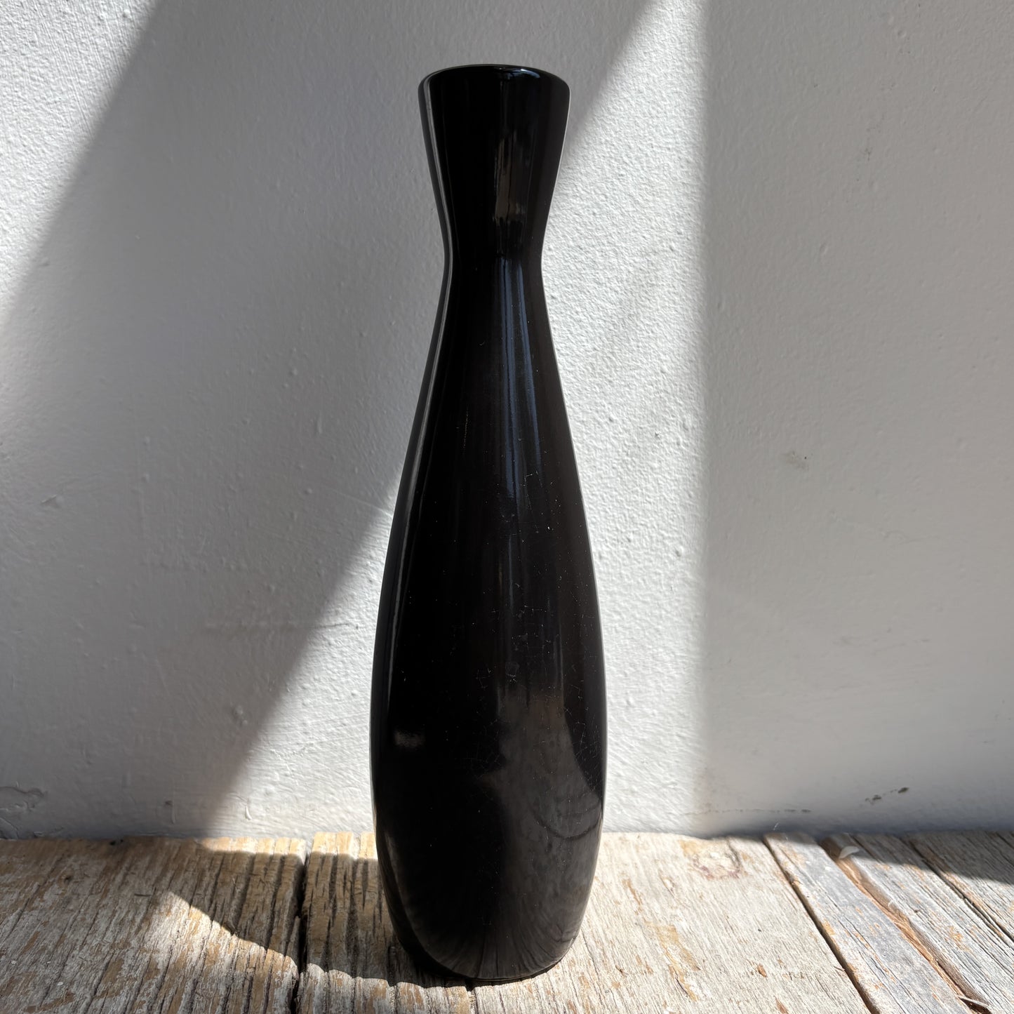 Vintage Ceramic Flower Vase - Black