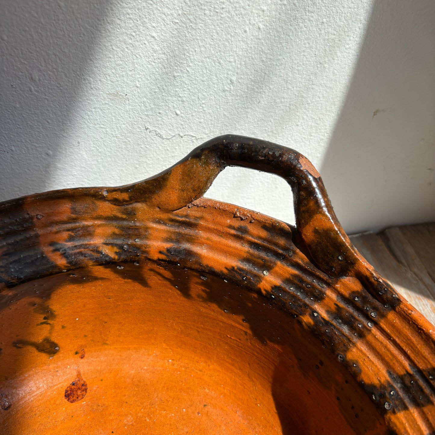 Vintage Terracotta Bowl w/Handles
