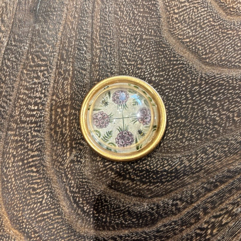 Gold Magnets w/ Botanical Motif