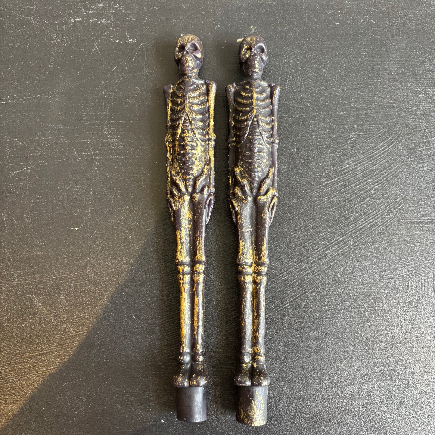 Skeleton Taper Candles - Set of 2