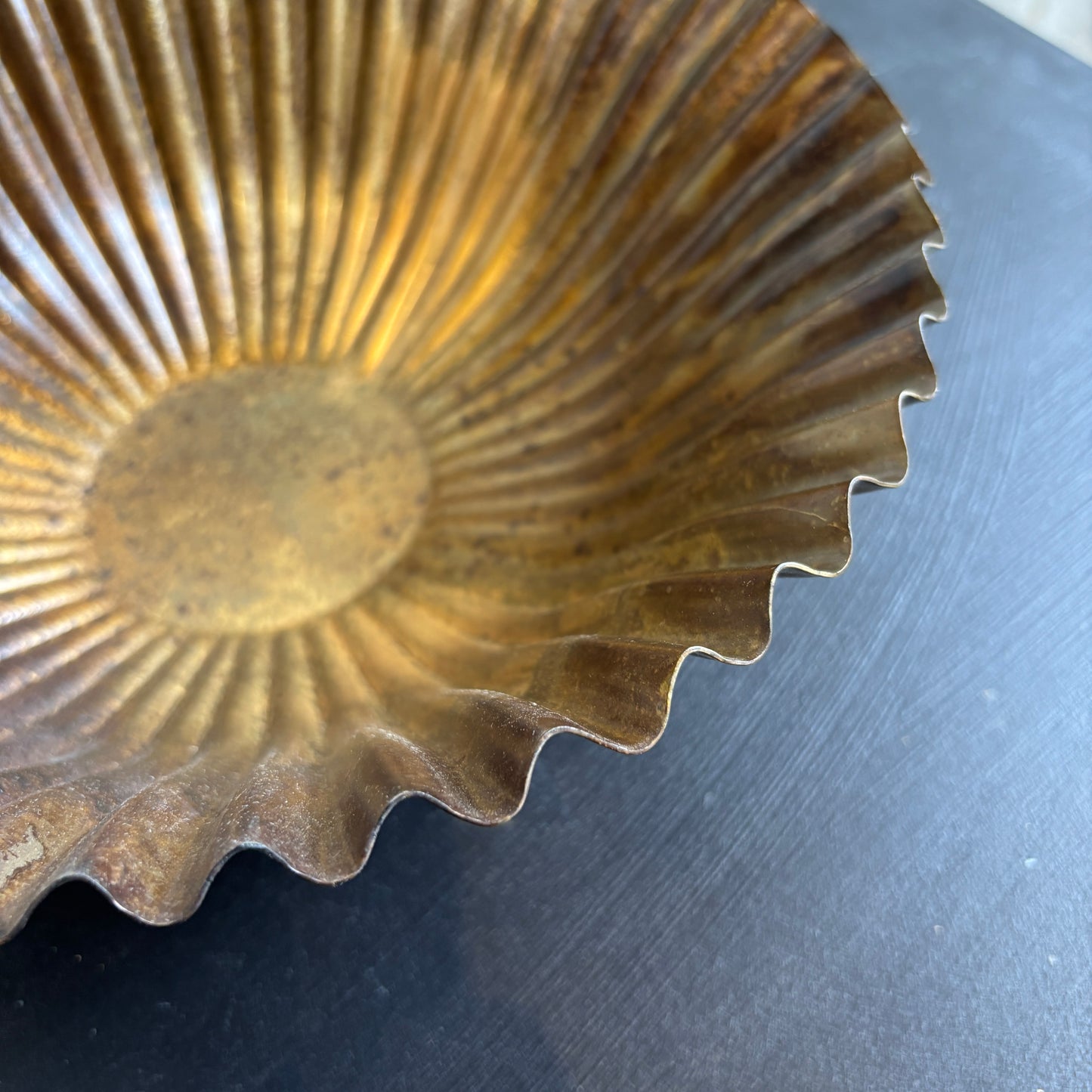 Decorative Metal Fluted Bowls