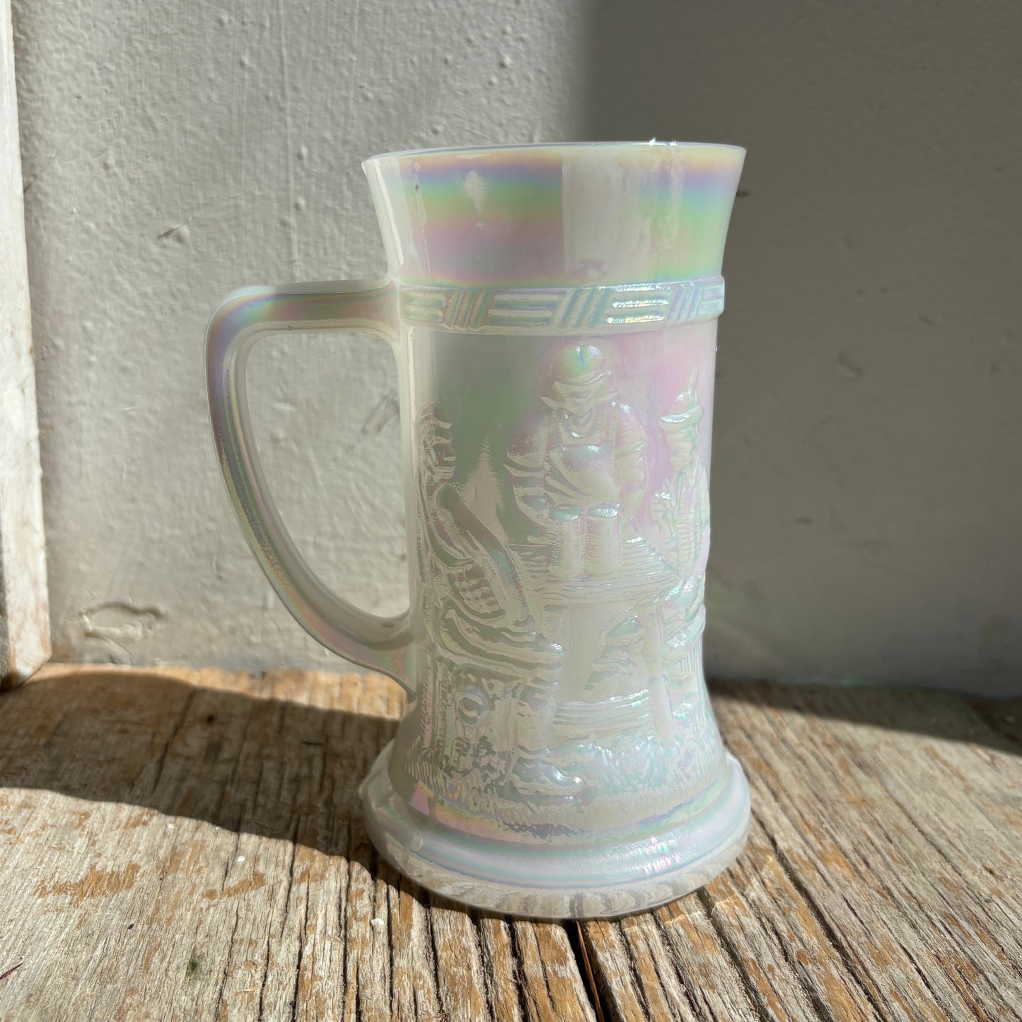 Milk Glass Beer Mug - Lot of 3