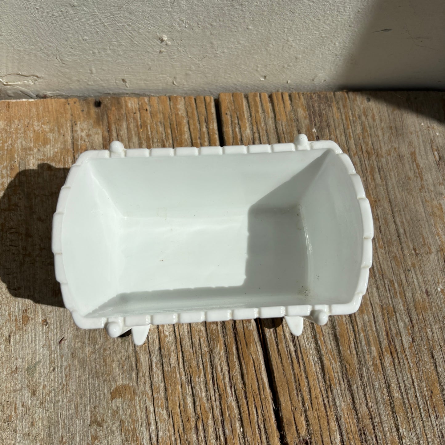 Milk Glass Crib