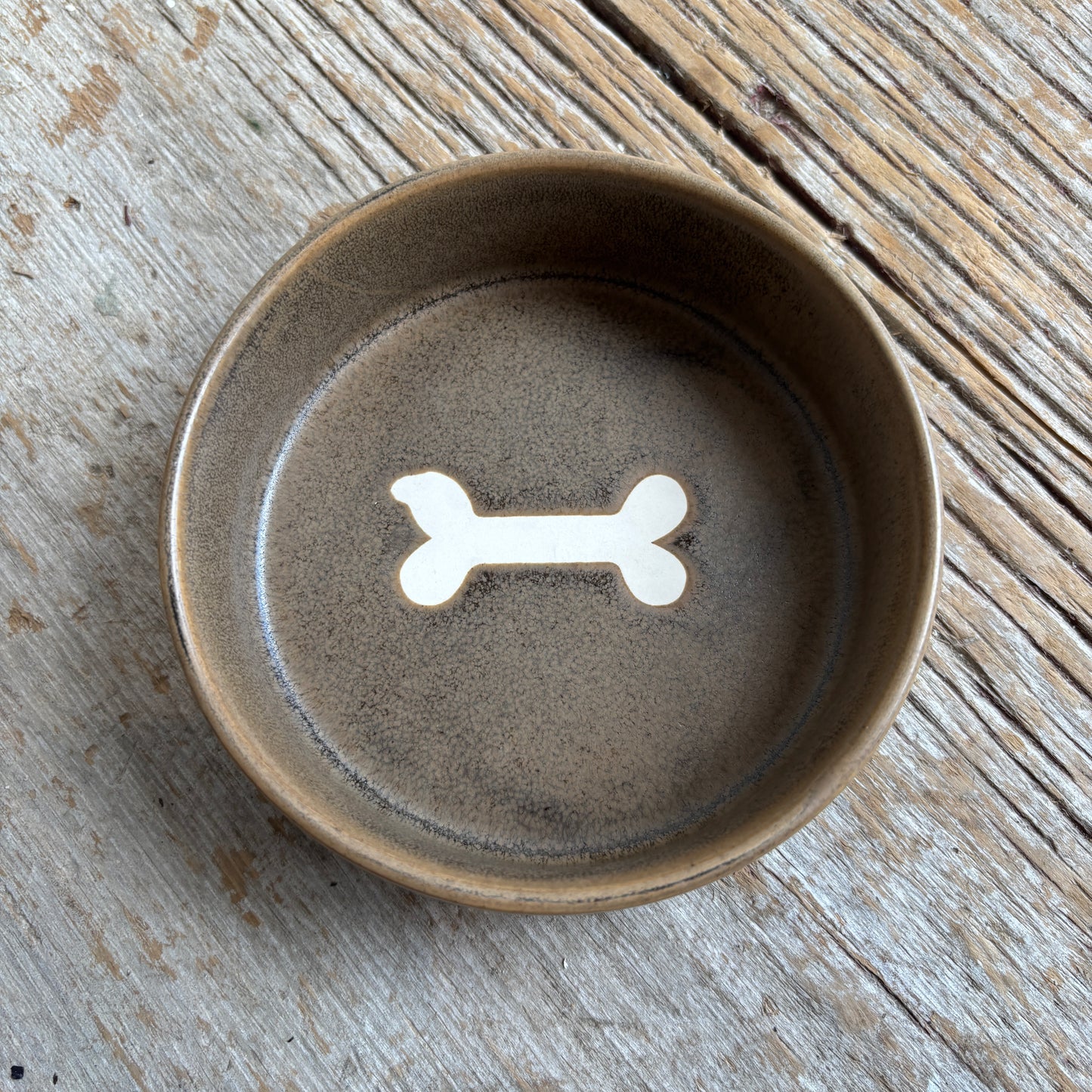 Pottery Pet Bowl - Earth