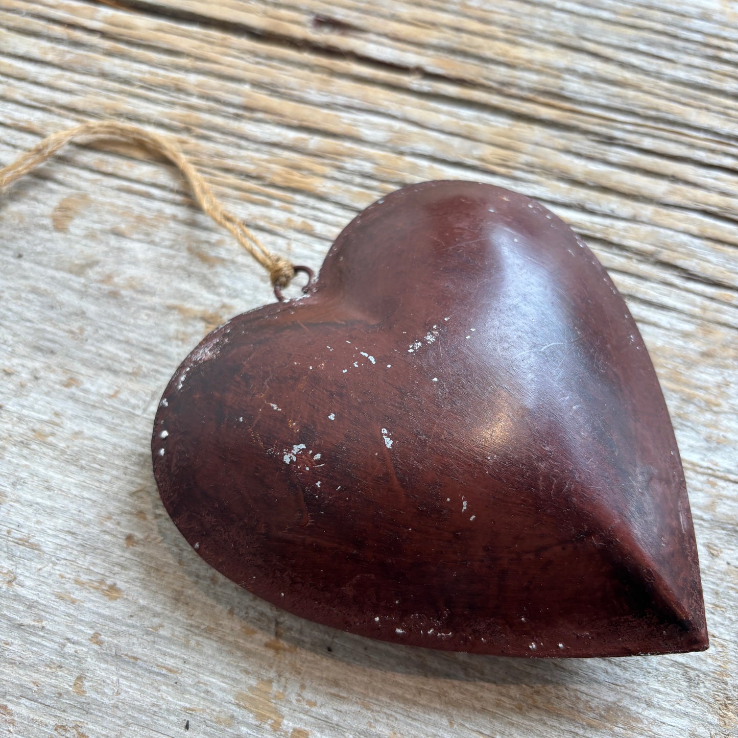 Heart Ornament - Burgundy