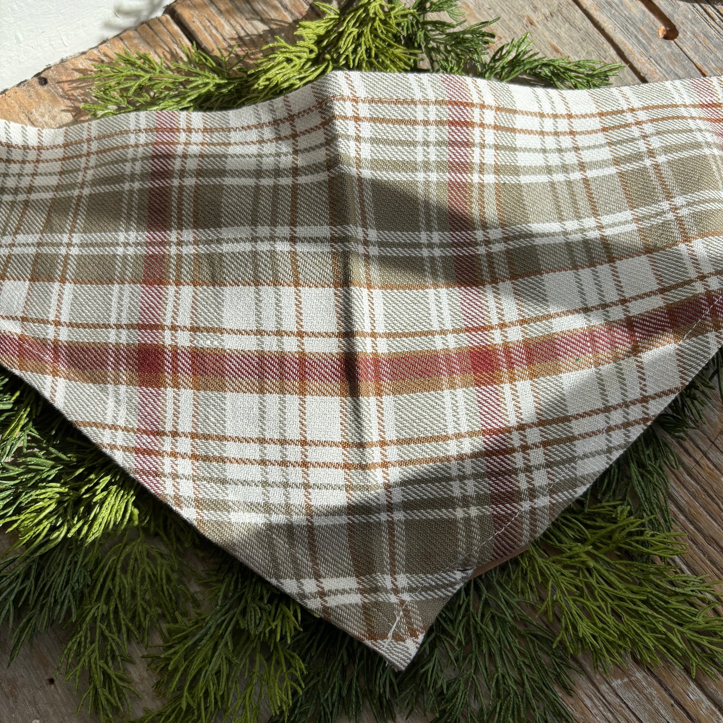 Brushed Cotton Flannel Dog Scarf