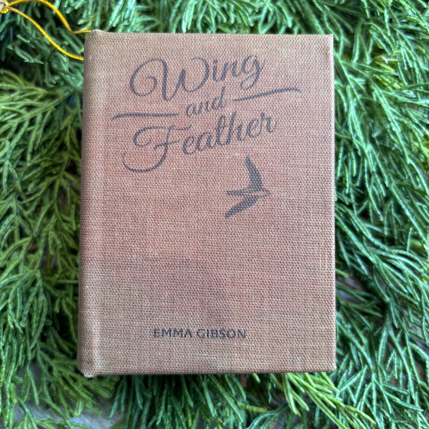 Fabric Book Ornament