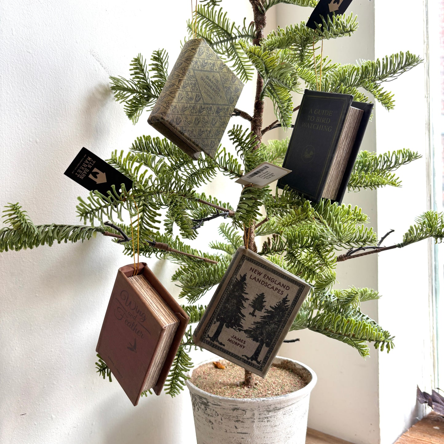 Fabric Book Ornament