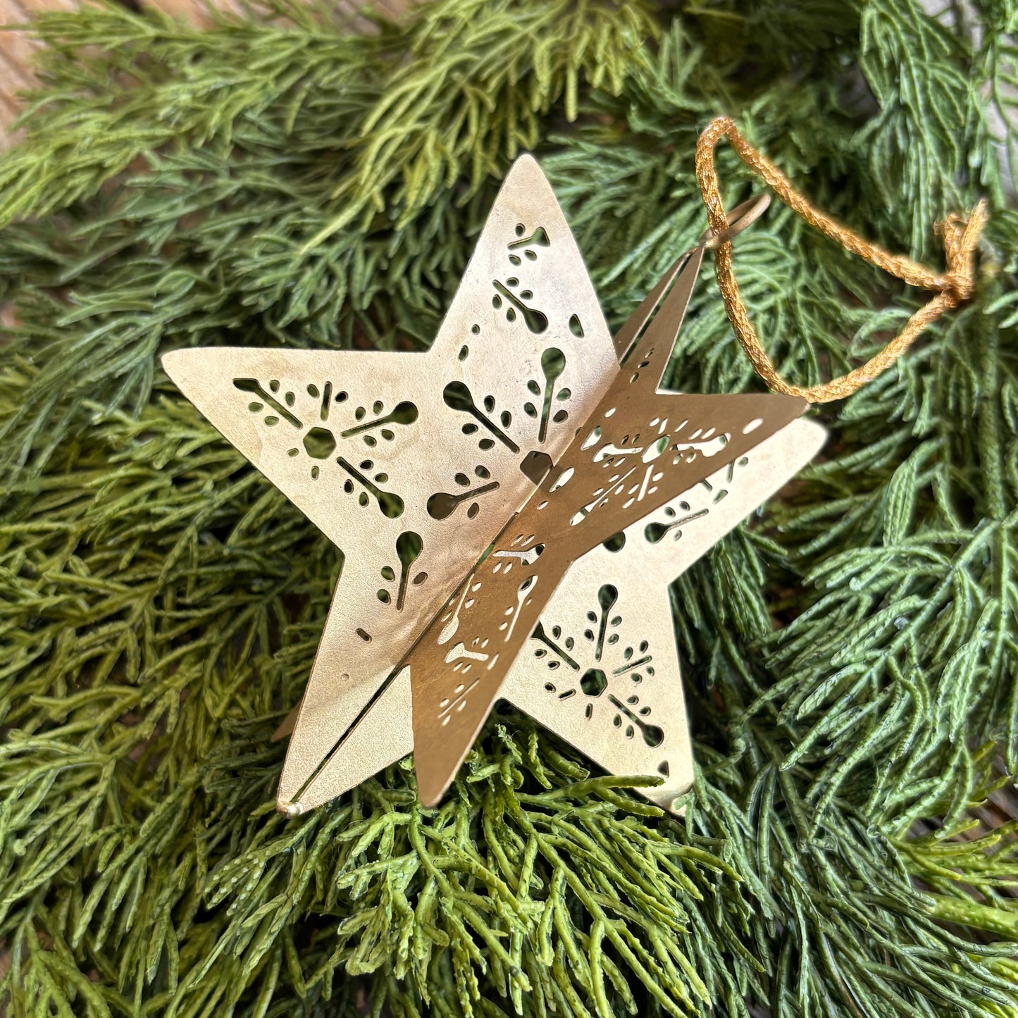 3D Metal Snowflake Ornament