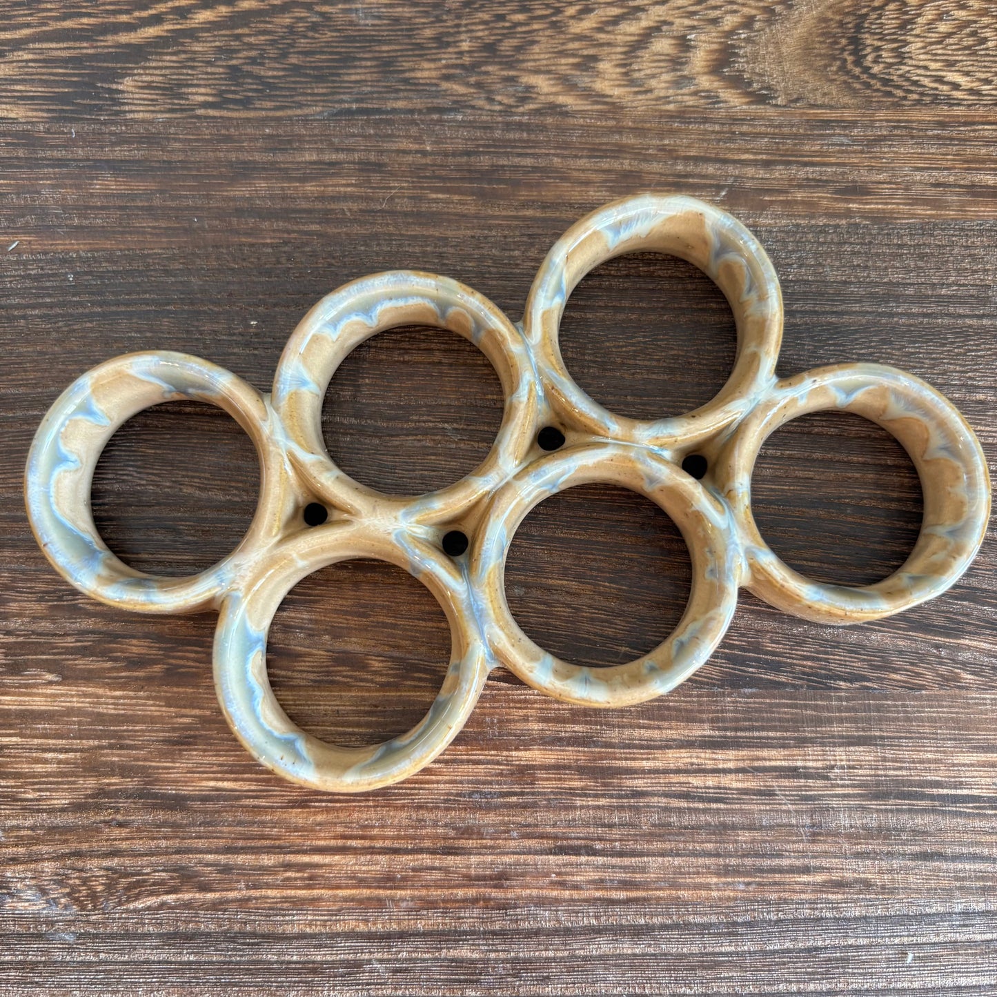 Reactive Glaze Stoneware Egg Holder