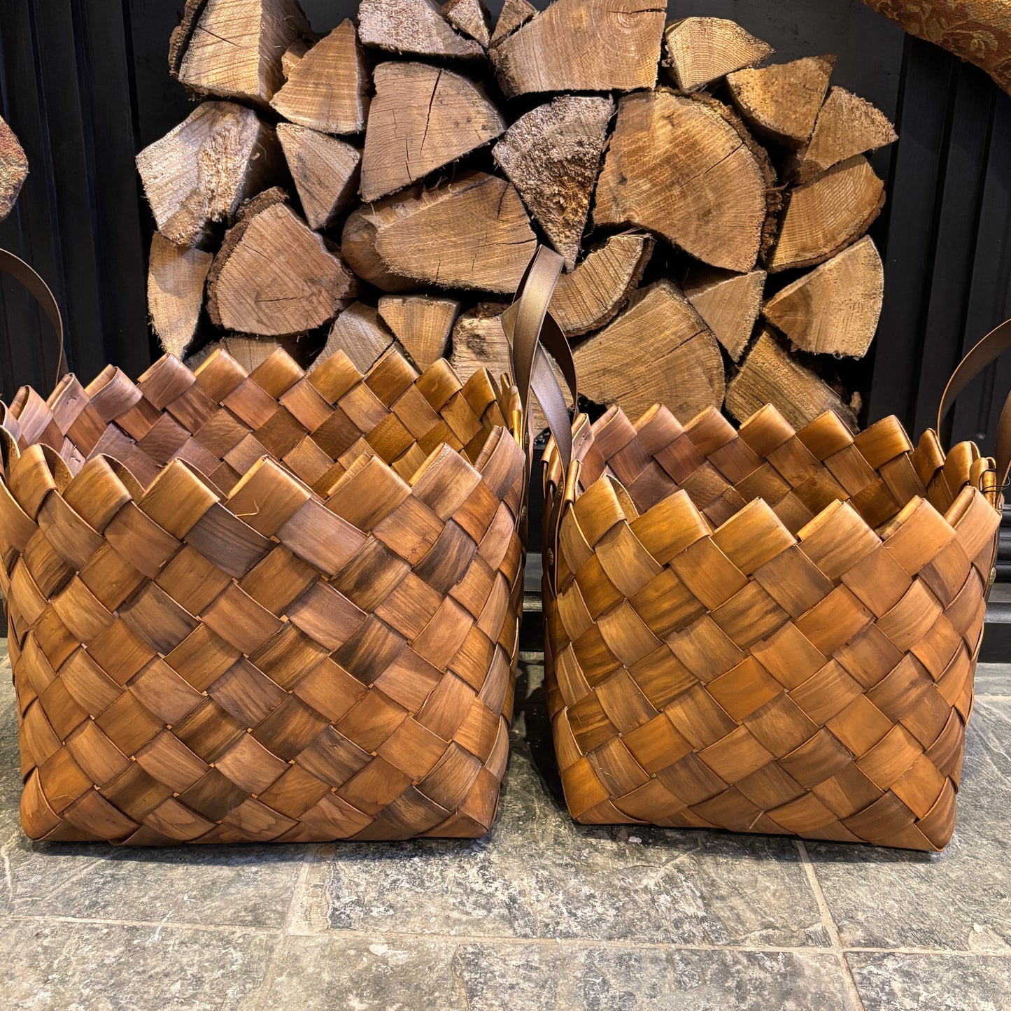 Braided Fir Basket w/ Handles