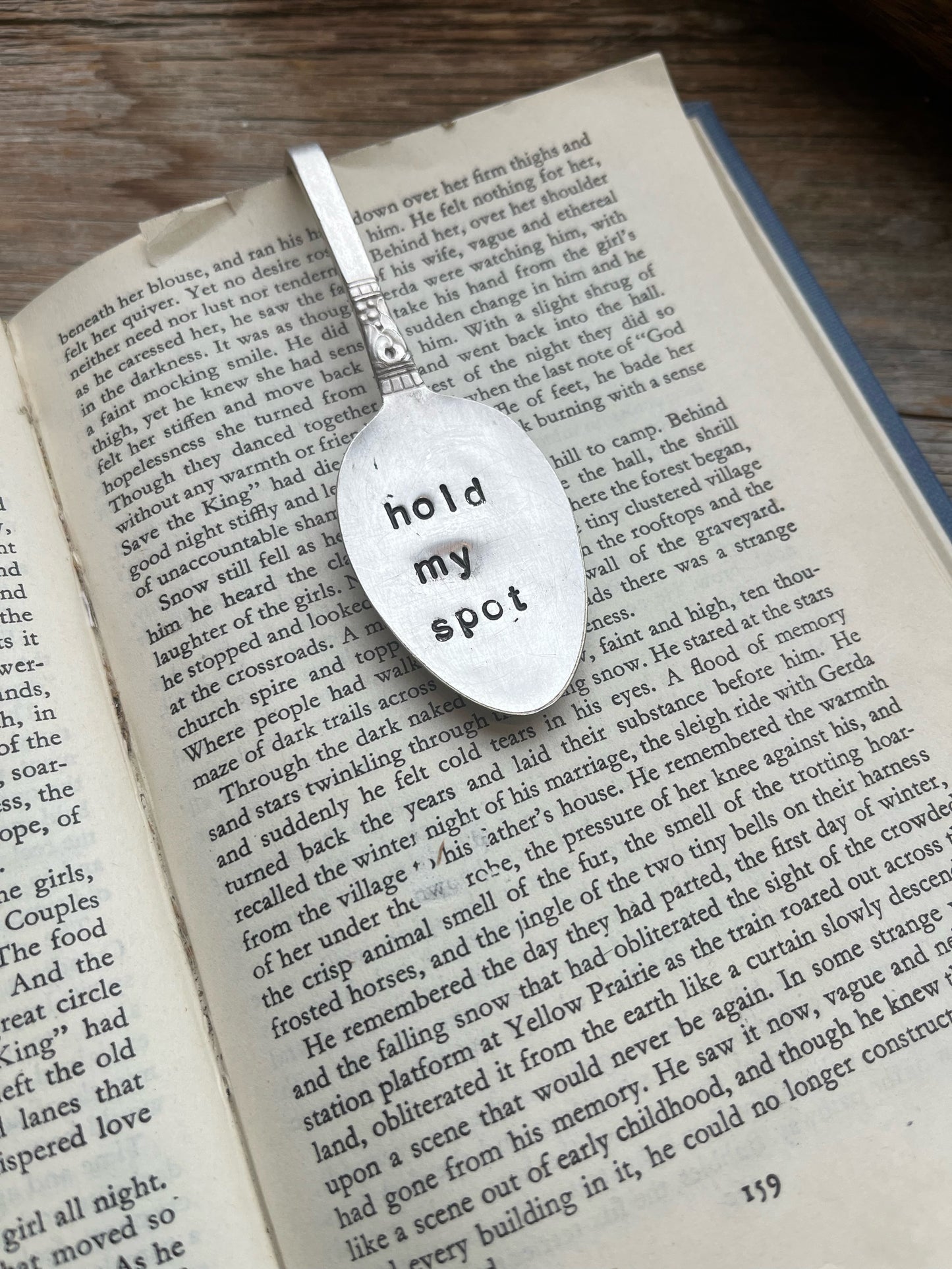 Hand Stamped Spoon Book Marker