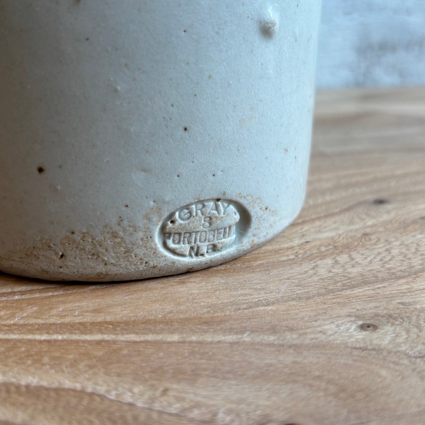 Vintage Gray No 8 Portebello Crock