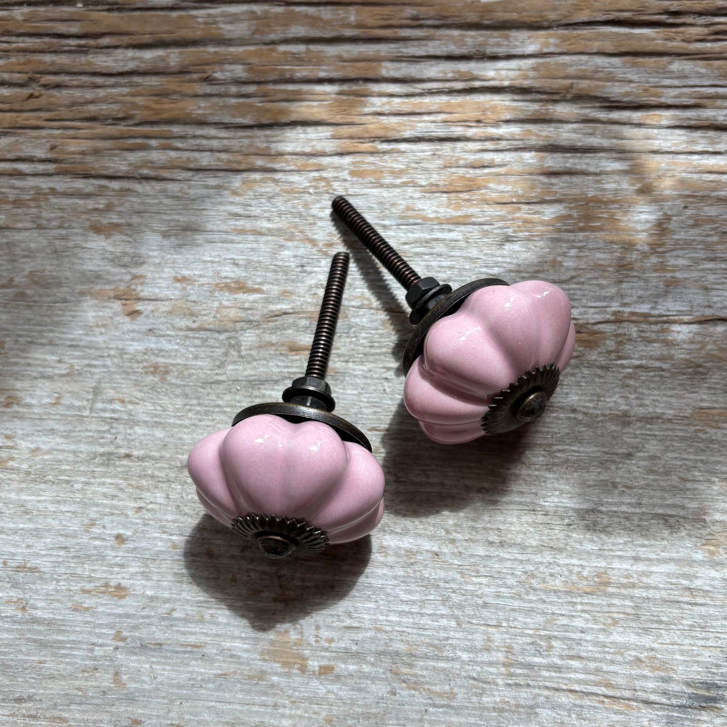 Knob: Ceramic Melon- Pink