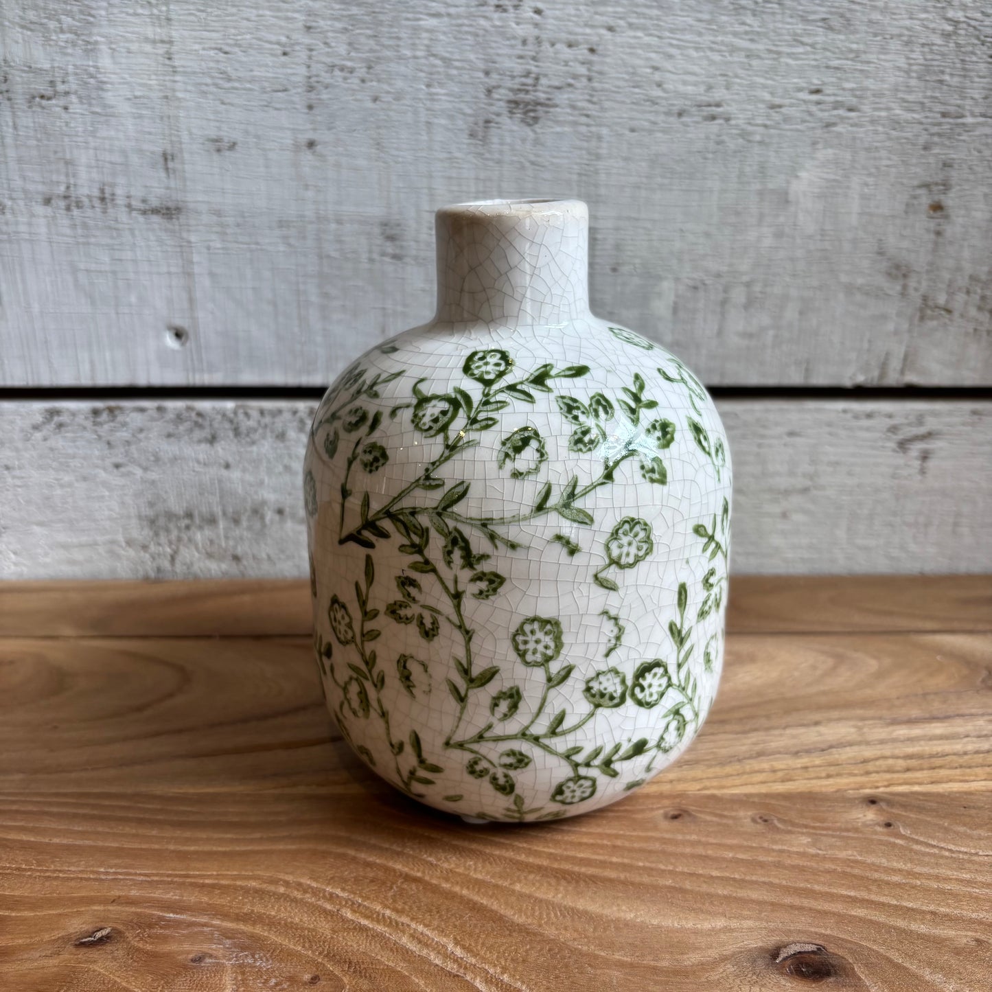 Stoneware Crackle Flower Vase