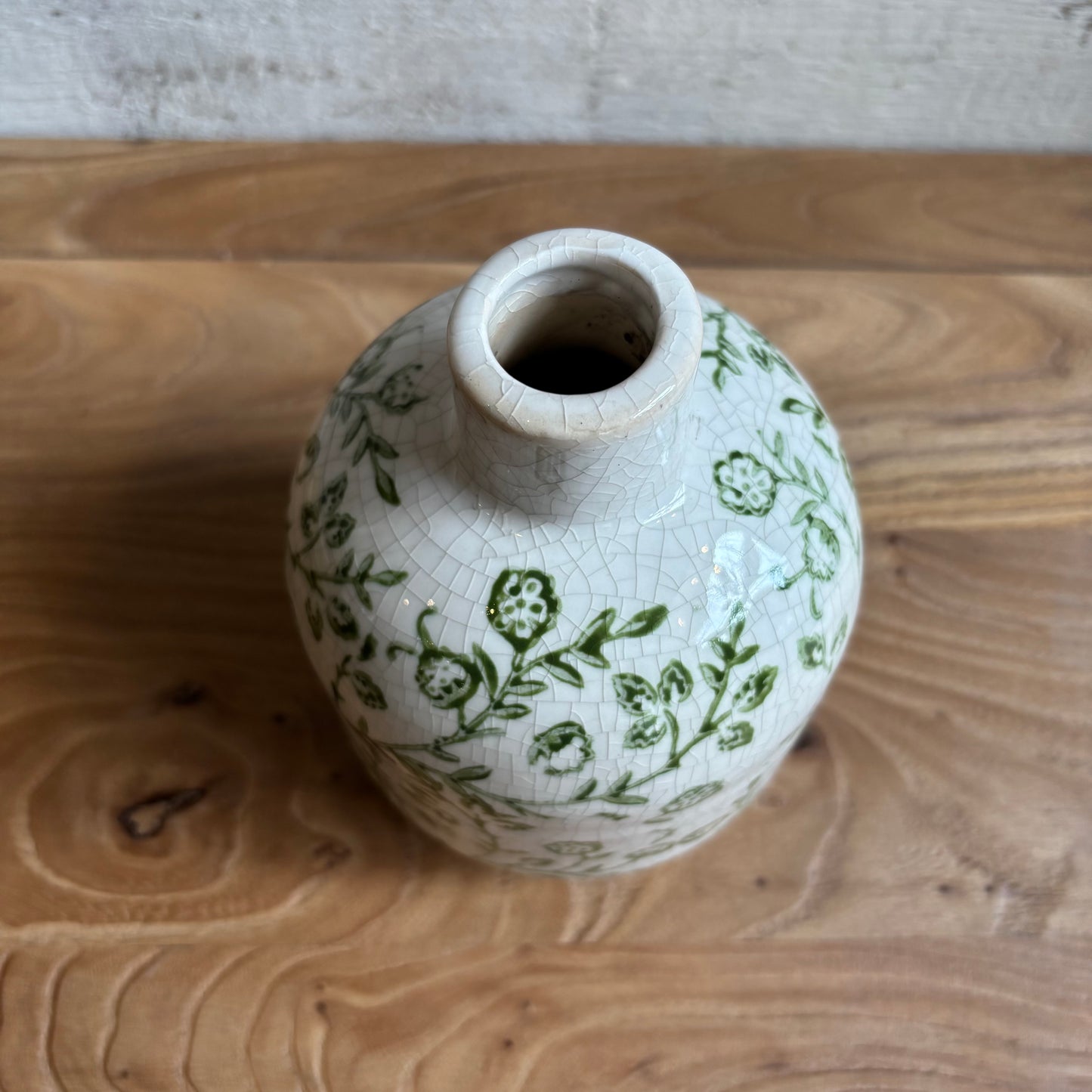 Stoneware Crackle Flower Vase