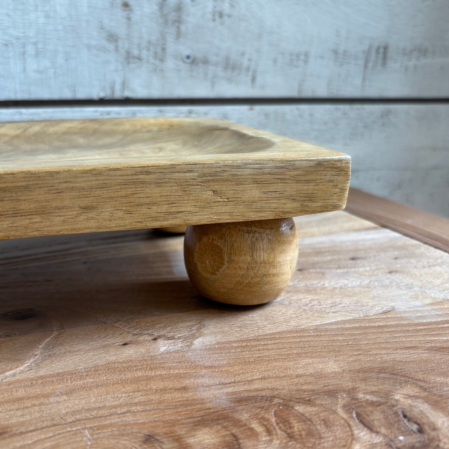 Mango Wood Serving Board w/ Round Feet