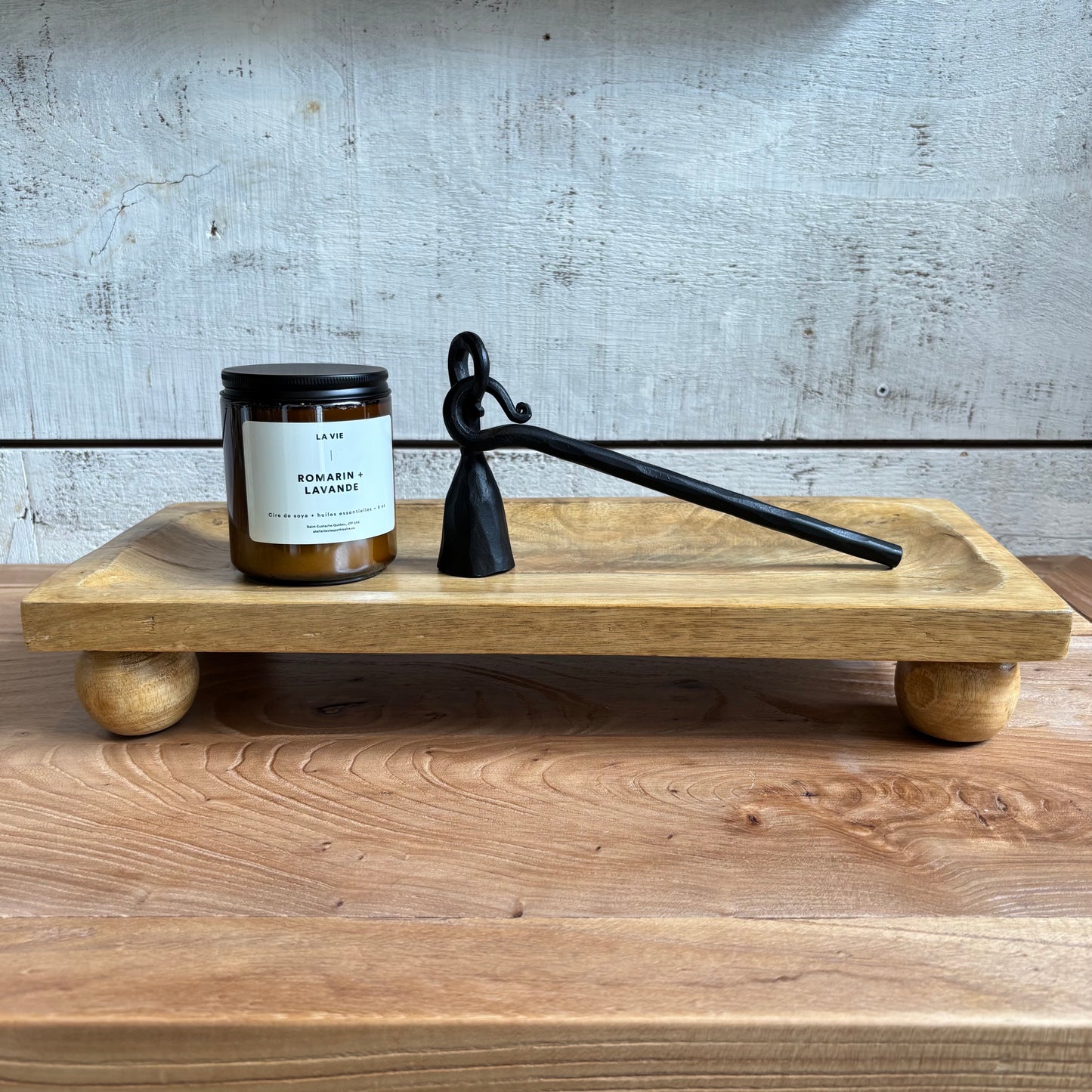 Mango Wood Serving Board w/ Round Feet