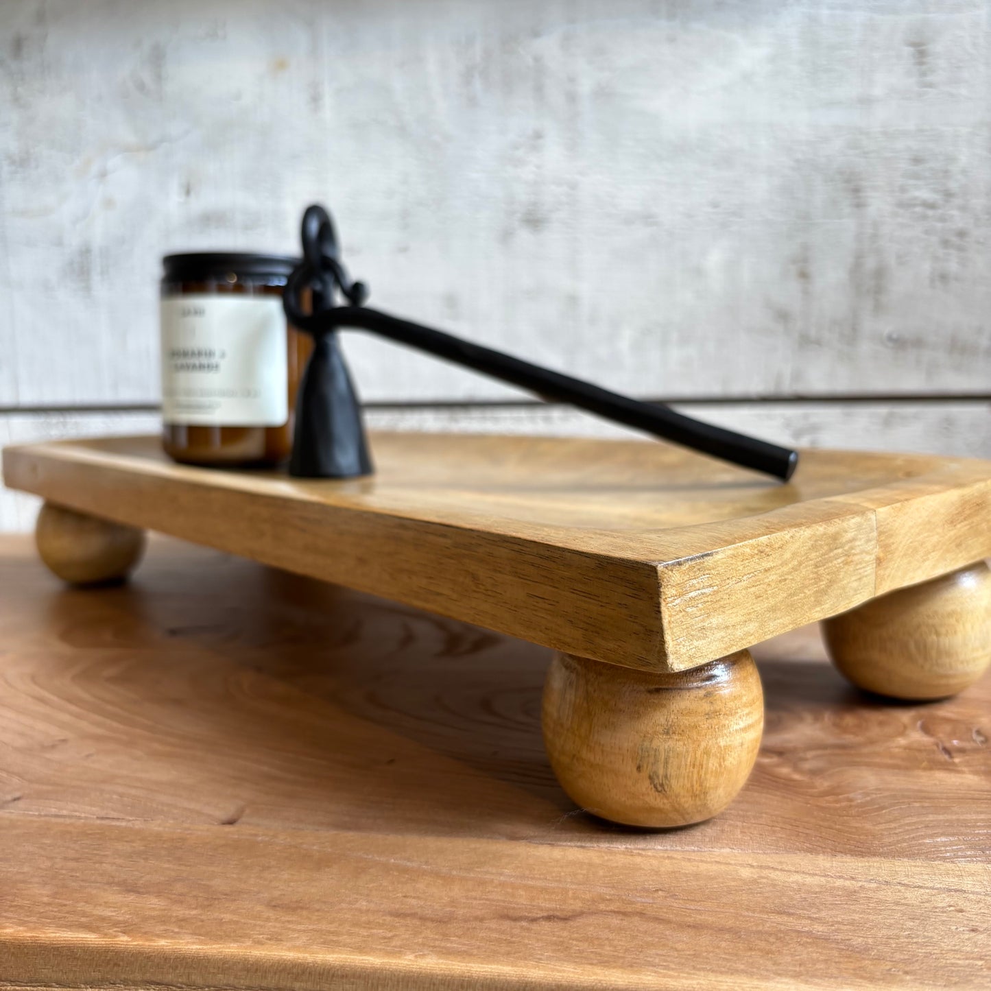 Mango Wood Serving Board w/ Round Feet