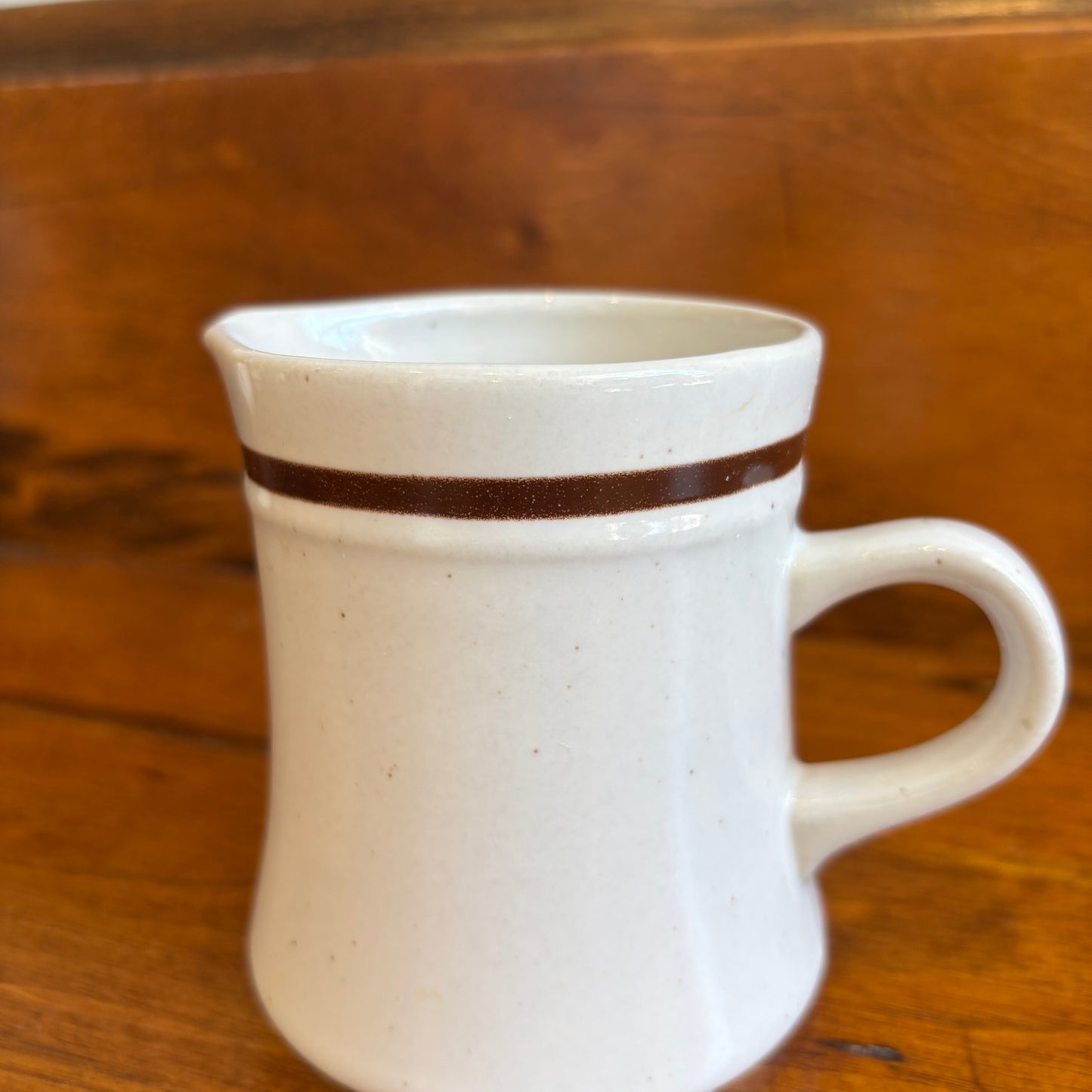 Vintage Creamer w/ Brown Stripe