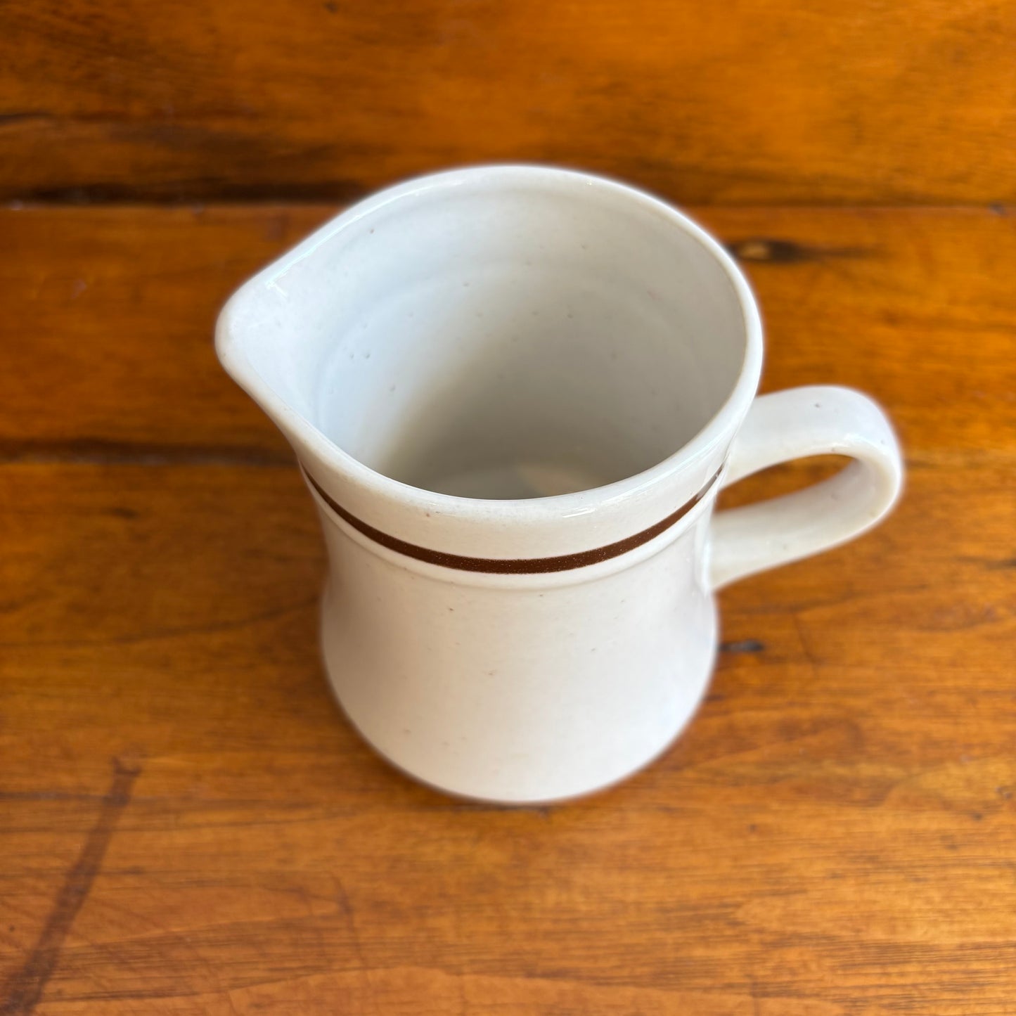 Vintage Creamer w/ Brown Stripe